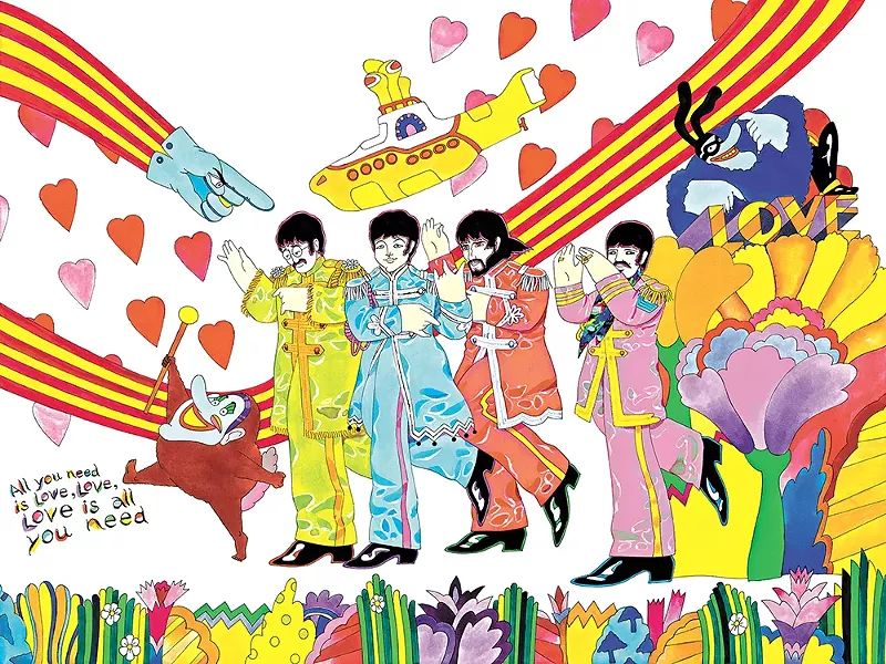 Beatles fans can purchase original works by the Yellow Submarine animator at two local art shows. - RON CAMPBELL ILLUSTRATION