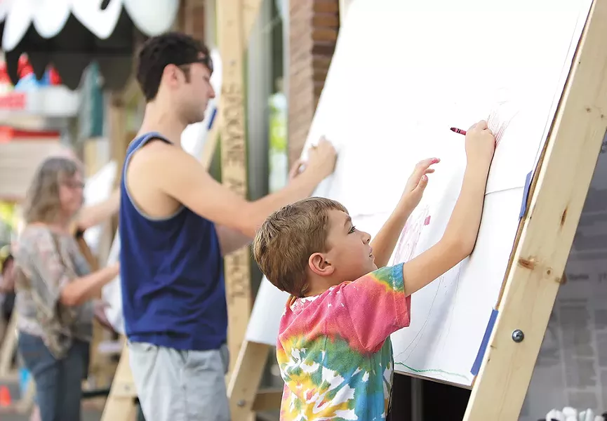 Check out Art on the Street on Saturdays through Aug. 26.
