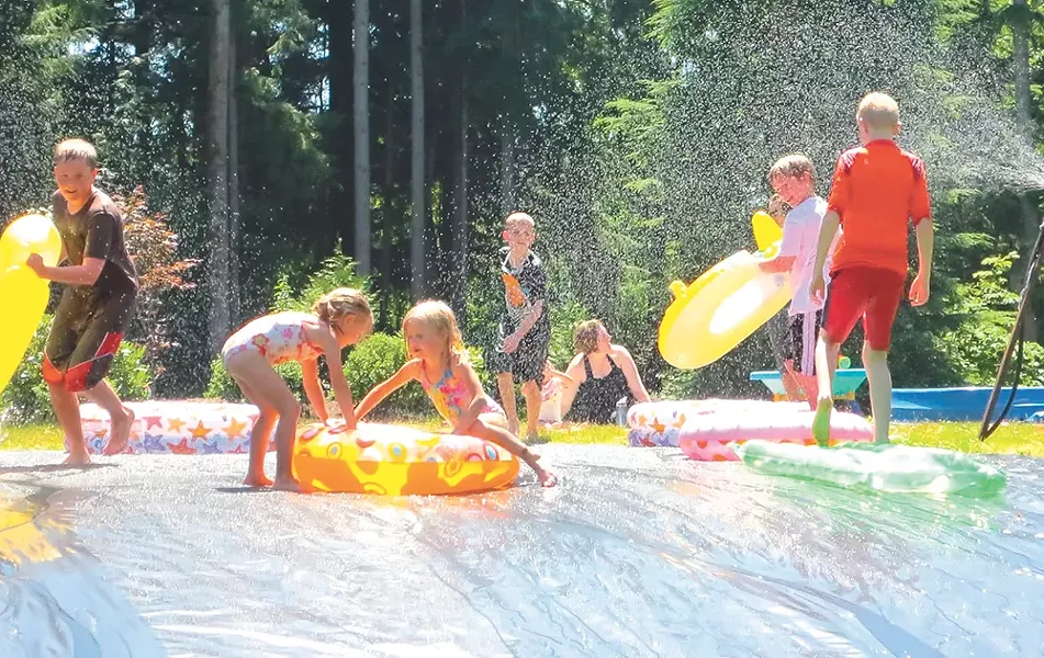 Go ahead — build your own slip-and-slide!