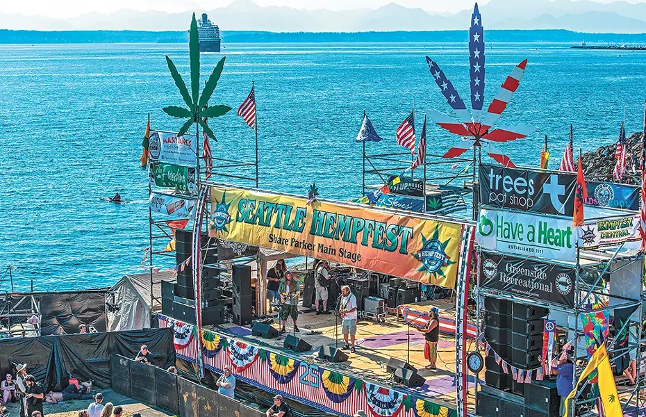 Seattle Hempfest runs Aug. 18-20. - GREG SHAW