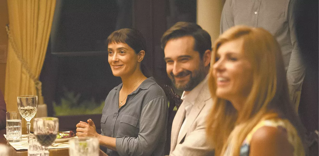 Comedy of manners: It's Salma Hayek vs. rich white people in the social satire Beatriz at Dinner.