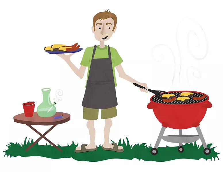 You want to keep your head clear enough to grill — but not that clear. - ALI BLACKWOOD ILLUSTRATION