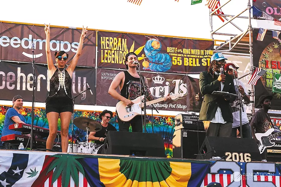 Live music is key to any festival, even one dedicated to weed.
