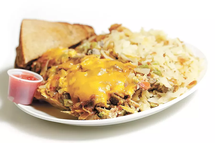 Jenny's Kitchen Sink comes with "endless" hashbrowns. - YOUNG KWAK
