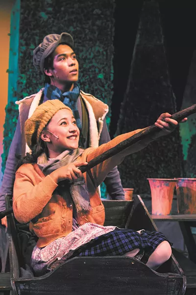 Christopher Tamayo as Dickon and Noelle Fries as Mary Lennox. - ZACHARY BROMMER