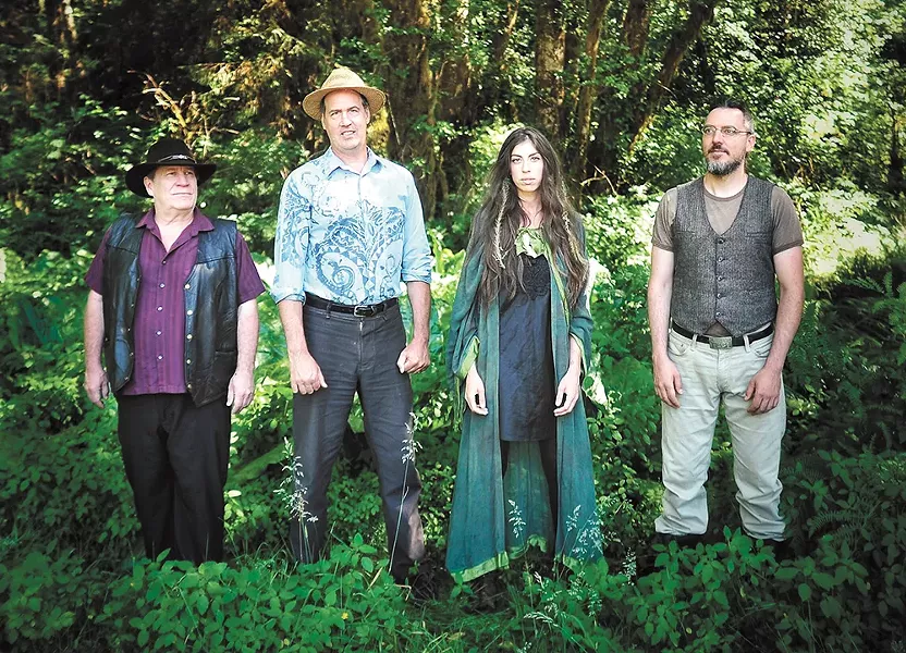 Krist Novoselic (second from left) and his new band Giants in the Trees. - MEGAN BLACKBURN