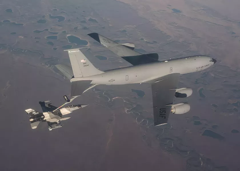 KC-135s are known as the gas stations of the sky. - U.S. AIR FORCE
