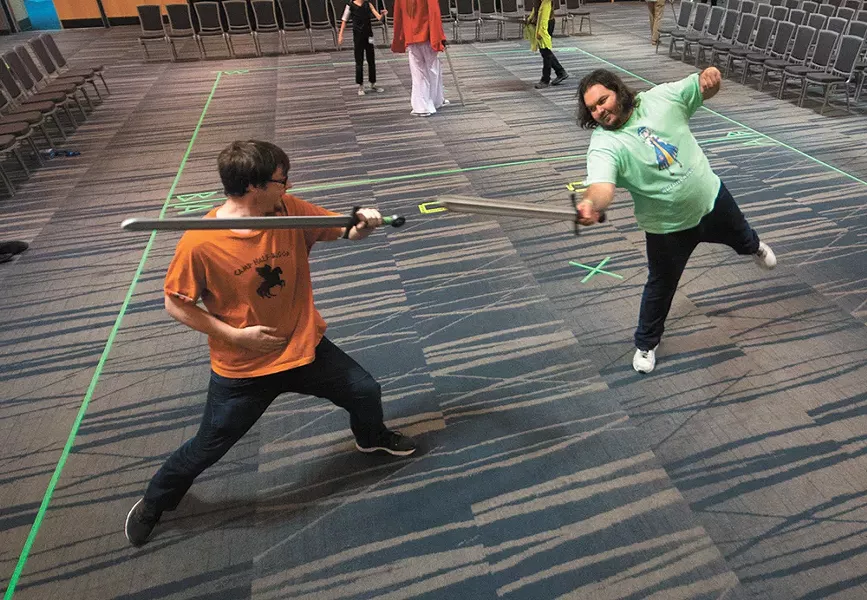 Balance is key in fencing. - STUART DANFORD