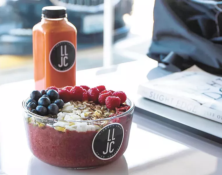 You'll also find acai bowls at Liberty Lake Juice Co.