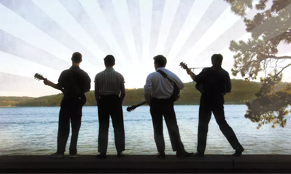 The dream team: Elvis Presley, Johnny Cash, Carl Perkins and Jerry Lee Lewis.