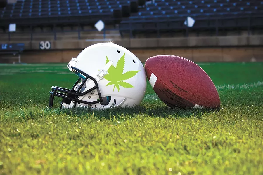 The NFL has expressed interest in studying the effectiveness of pot as a pain-relieving drug.