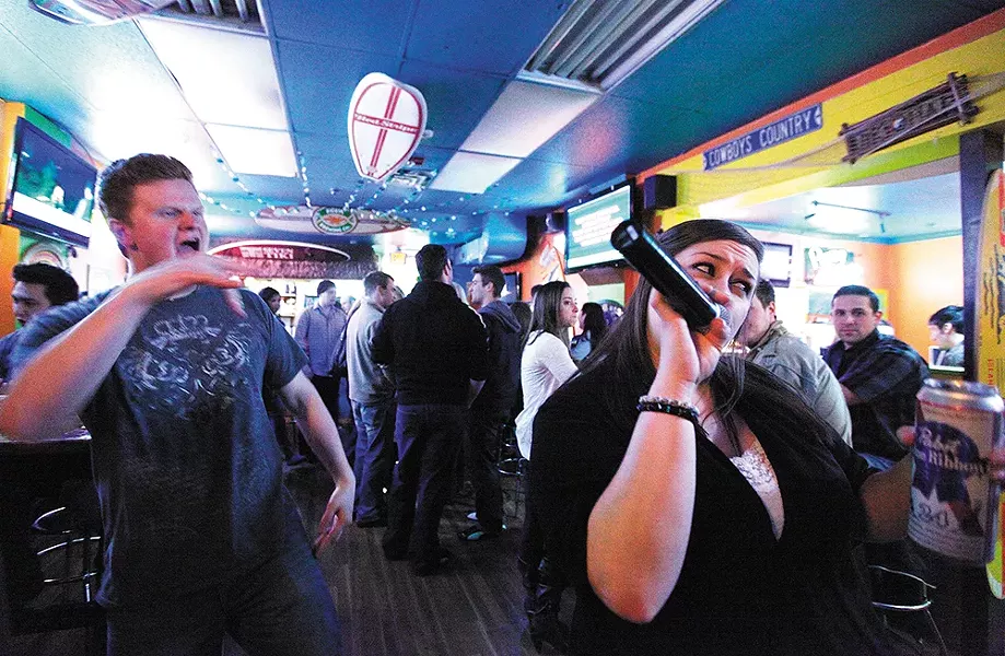 Belting it out at Monterey Cafe. - YOUNG KWAK