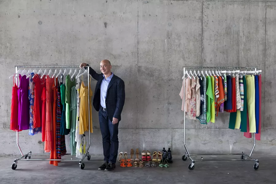 Jeff Bezos, the founder and chief executive of Amazon, in Seattle, April 26, 2012. Amazon’s new Prime Wardrobe program, announced on June 20, 2017 and available only to members of the Amazon Prime membership service, will allow people to order clothing and only be charged for items that are not returned in the resealable shipping box. - MATTHEW RYAN WILLIAMS/THE NEW YORK TIMES