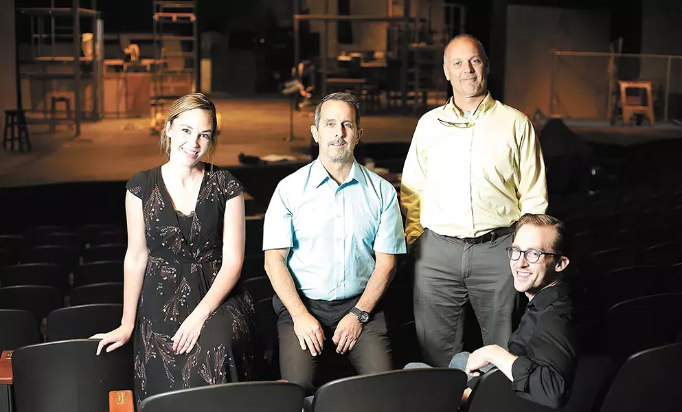 FROM LEFT: The Civic's Marketing Coordinator Emily Jones, Executive Director Mike Shannon, Artistic Director Lenny Bart and Resident Music Director Henry McNulty. - YOUNG KWAK