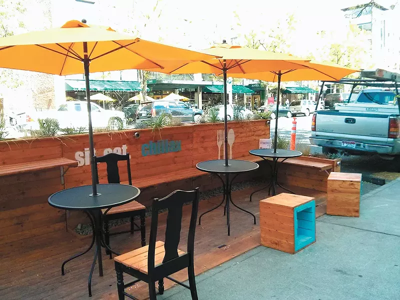 Parklets will be allowed April 1 to Nov. 1. |CHEY SCOTT photo