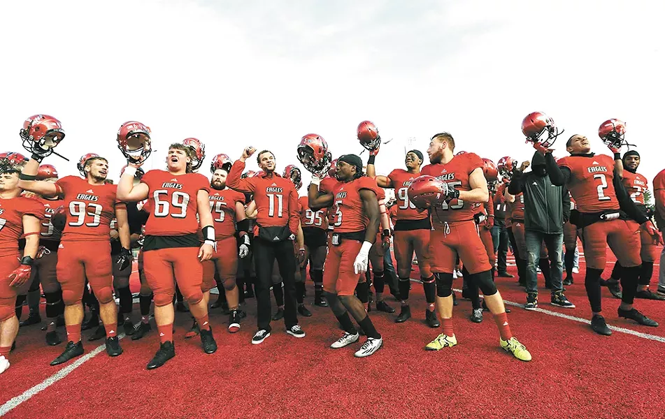Celebration time for the Eagles. - YOUNG KWAK