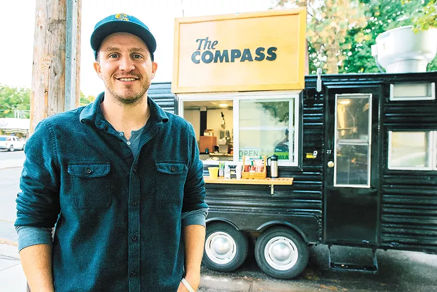 Owner Ross Carper hopes to also utilize his new Compass Breakfast Wagon to give back to the community. - ERICK DOXEY