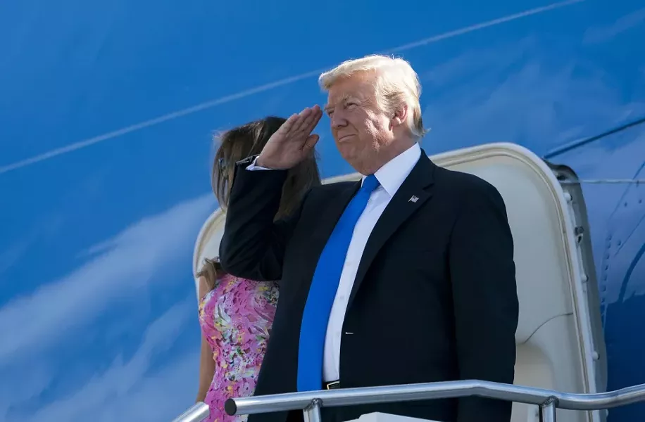 President Donald Trump announced in a series of tweets in July that U.S. forces could not afford the “tremendous medical costs and disruption” of transgender troops. - DOUG MILLS/THE NEW YORK TIMES