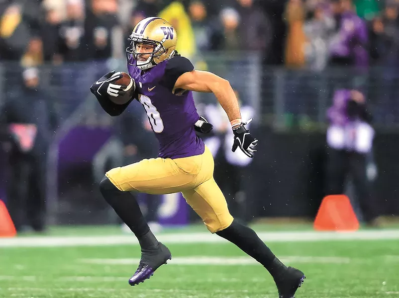 Husky receiver and punt returner Dante Pettis is a serious weapon for UW. - UW ATHLETICS