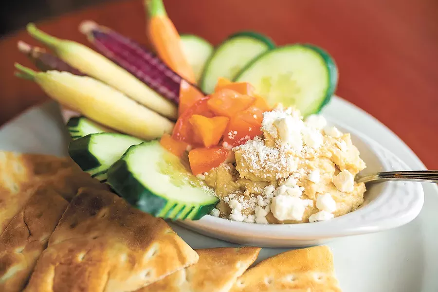 The hummus plate at Wiley's.