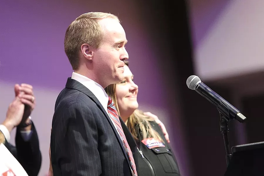 Josh Kerns split with his fellow Spokane County commissioners and opposed their final 2018 budget. - YOUNG KWAK