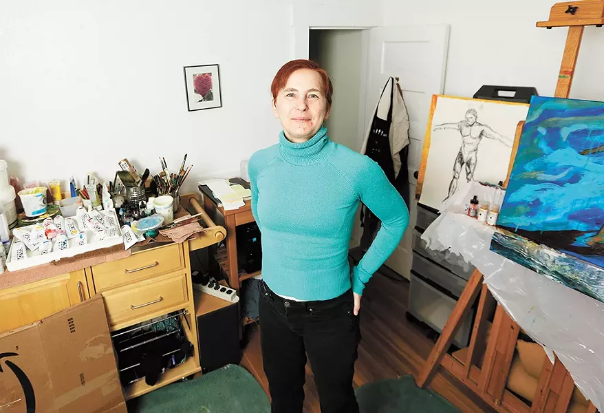 Ildikó Kalapács' new show focuses her artistic eye on the world's refugees. - YOUNG KWAK