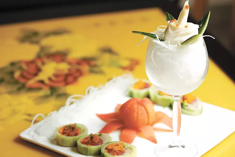 A cucumber roll from Kobe's sushi bar. - YOUNG KWAK
