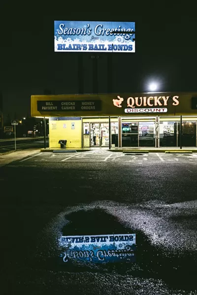 An electronic billboard advertising Blair's Bail Bonds on Tulane Avenue in New Orleans, Dec. 19, 2017. As commercial bail has grown into a $2 billion industry, bond agents have become the payday lenders of the criminal justice world, offering quick relief to desperate customers at high prices. - WILLIAM WIDMER/THE NEW YORK TIMES