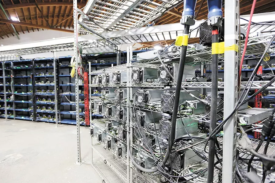 Mining hardware at Malachi Salcido's Columbia Data Center. - YOUNG KWAK