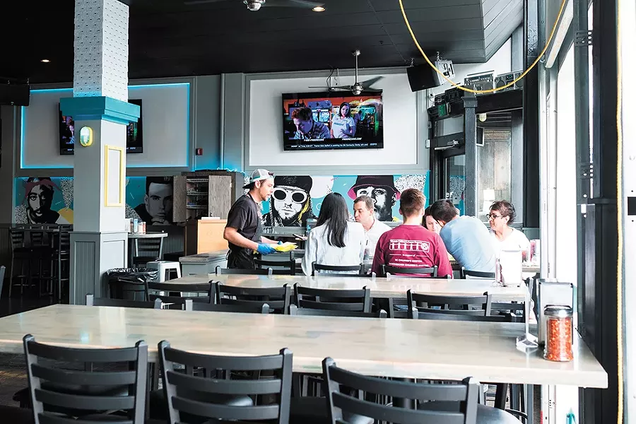 Boombox Pizza is all about that '90s throwback. - HECTOR AIZON PHOTO