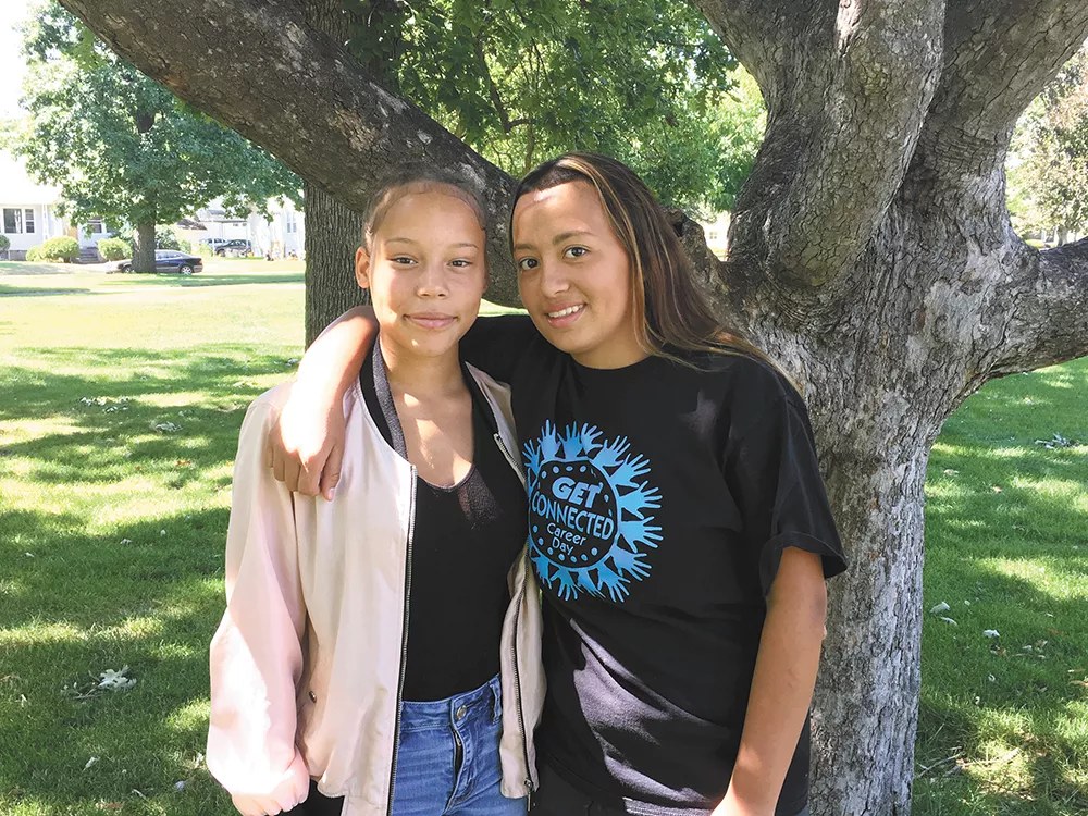 Nicky Brown (left) and Jasmine Sanchez are still shaken weeks after the altercation. - MITCH RYALS PHOTO