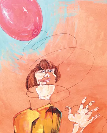"The One That Got Away" by Melanie Lieb can be seen at the Kolva-Sullivan Gallery.
