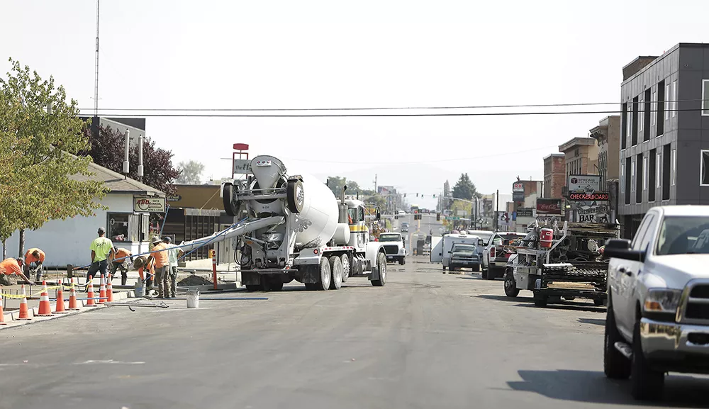 Construction on East Sprague might offer up lessons to the city as it looks to work on North Monroe. - YOUNG KWAK