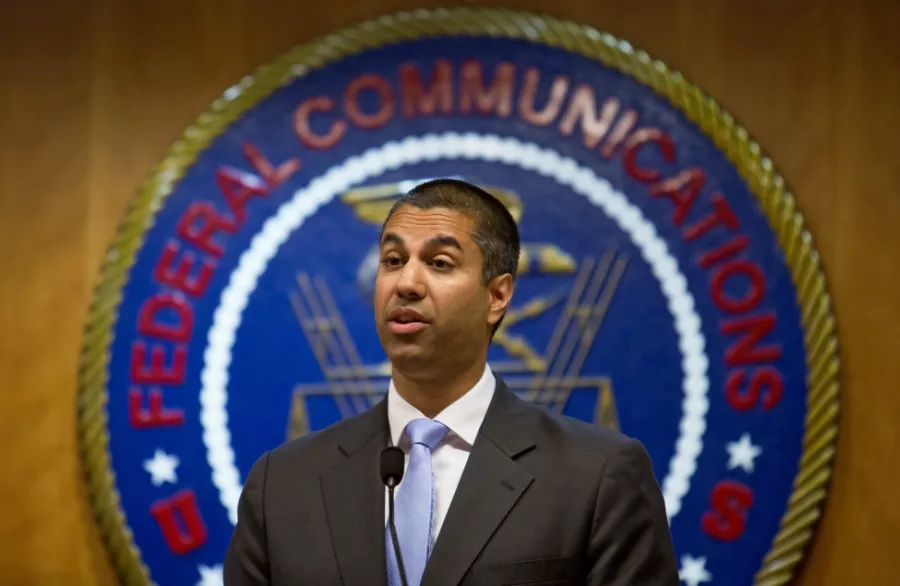 Ajit Pai, chairman of the Federal Communications Commission - ERIC THAYER/THE NEW YORK TIMES