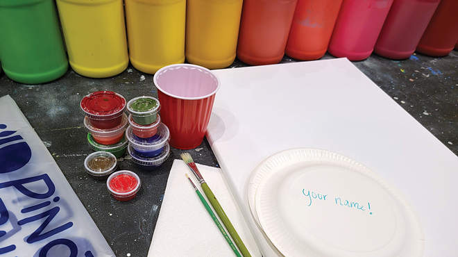 Pick up your craft kit at Pinot's Palette and get creative at home.