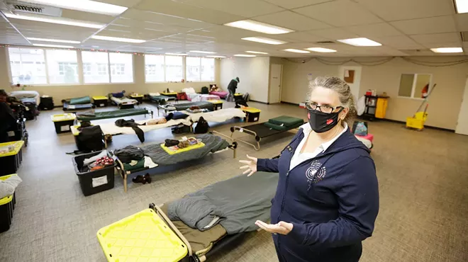 The Way Out Shelter Manager Gerriann Armstrong speaks with the Inlander 
in September.