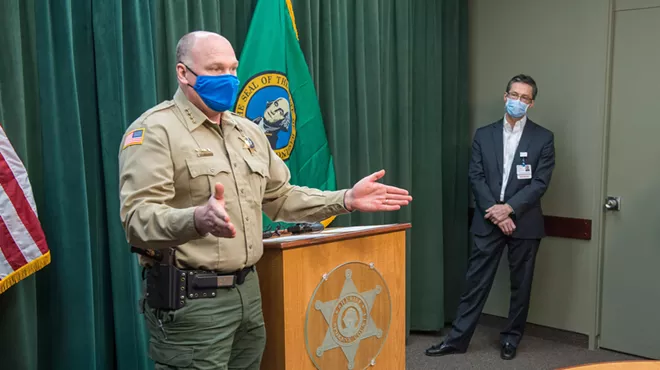 In a press conference last Tuesday, Sheriff Ozzie Knezovich calls for Medical Reserve Corps volunteers to prepare the region for a potential COVID-19 worst-case scenario.