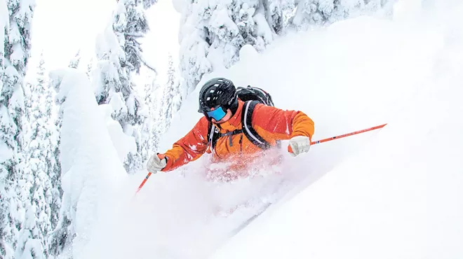 Skiing the Monashee Mountains.