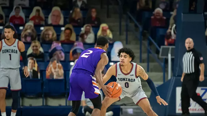 Guard Julian Strawther and his fellow Zags will need to "D up" to reach their full potential.