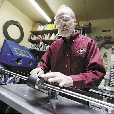 Steve Schmauch says practice is key: "I broke a personal record of 100,000 knives, serrated knives and scissors sharpened this year."