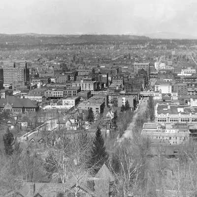 A view of downtown Spokane in 1915.