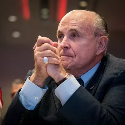 Rudy Giuliani, President Donald Trump&rsquo;s personal lawyer, at an event in Washington, May 5, 2018.