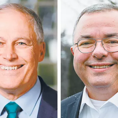Jay Inslee (left) and Loren Culp