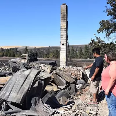 Many homes in Malden, Wash., were destroyed in a Labor Day fire in 2020. Some homes with greener gardens and less fire-prone vegetation survived, showing the need for investments in fire-safe projects around homes and communities.