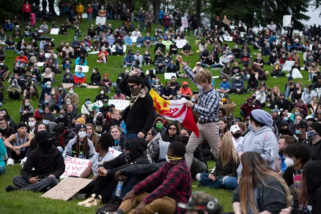 Scenes from the June 7 protest and march in downtown Spokane against police brutality