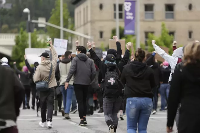 Scenes from the June 7 protest and march in downtown Spokane against police brutality