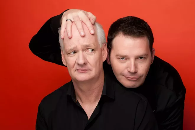 Whose Line co-stars Colin Mochrie and Brad Sherwood up the improv on their Scared Scriptless comedy tour - Vimarsana News
