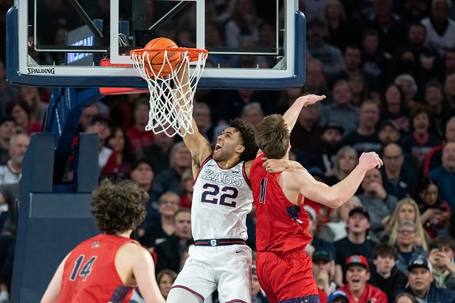 Photos of ESPN's College GameDay at the McCarthey Athletic Center and Gonzaga's 77-68 win over Saint Mary’s on Feb. 25, 2023