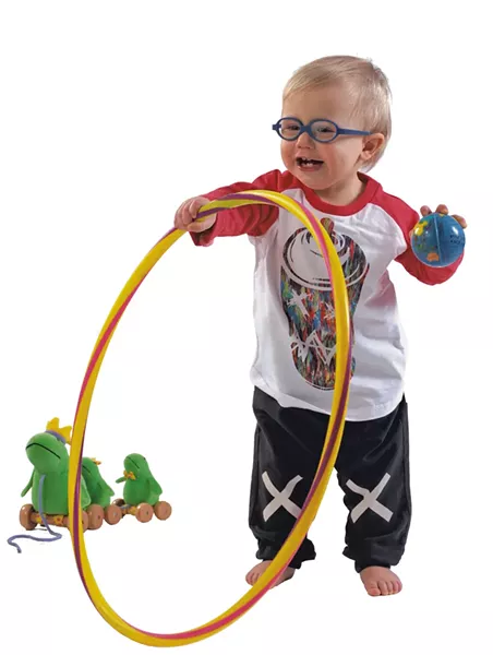 On Jay: Munster Kids Say It long-sleeve tee, $40 Mini & Maximus No Falling Allowed pants, $55 at Minou Kids