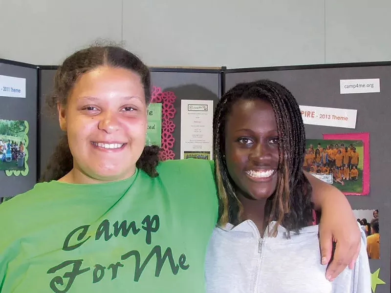 Rachel Mayer and fellow - camper Kaia Garland - COURTESY OF JUDY MAYER